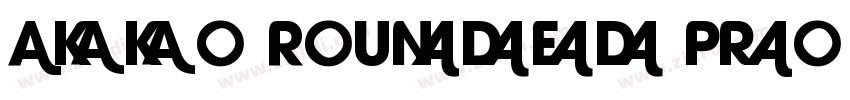 Akko Rounded Pro Reg字体转换
